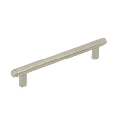 Momo Bellevue 160mm Solid Brass Plain Bar Pull Dull Brushed Nickel