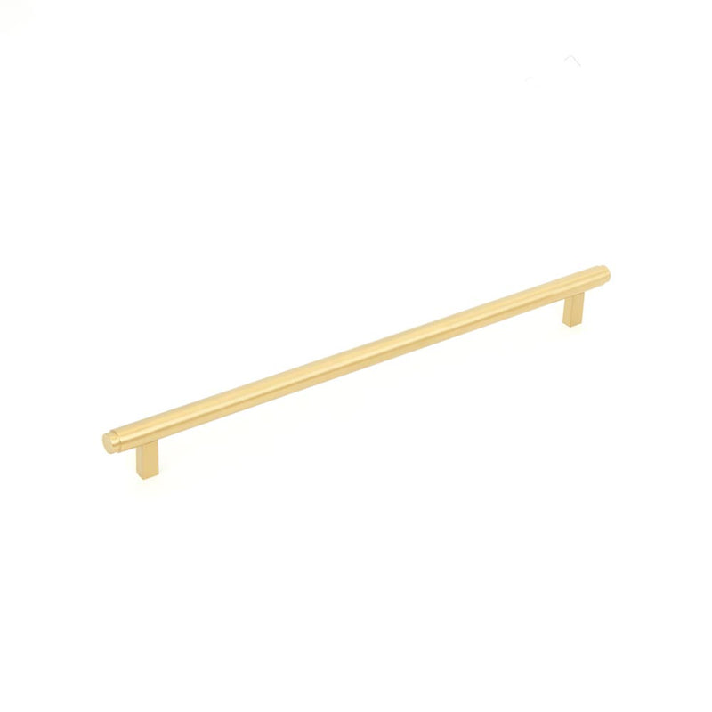 Momo Bellevue 320mm Solid  Brass Plain Bar Pull Brushed Satin Brass