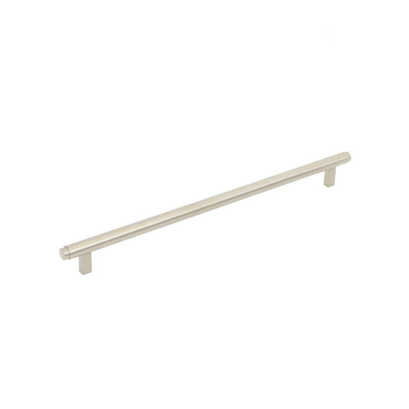 Momo Bellevue 320mm Solid Brass Plain Bar Pull Dull Brushed Nickel