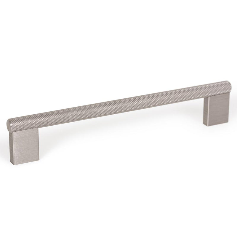 Momo Graf Knurled D Handle 160mm Dull Brushed Nickel