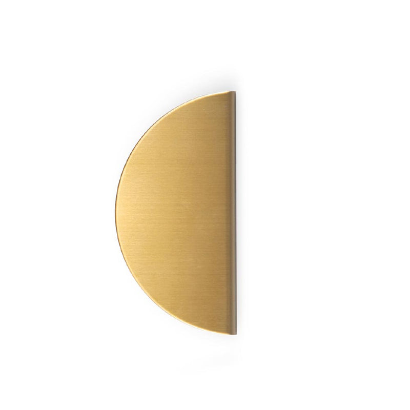 Momo Sola Half Round Lip Pull - 120mm - Brushed Brass