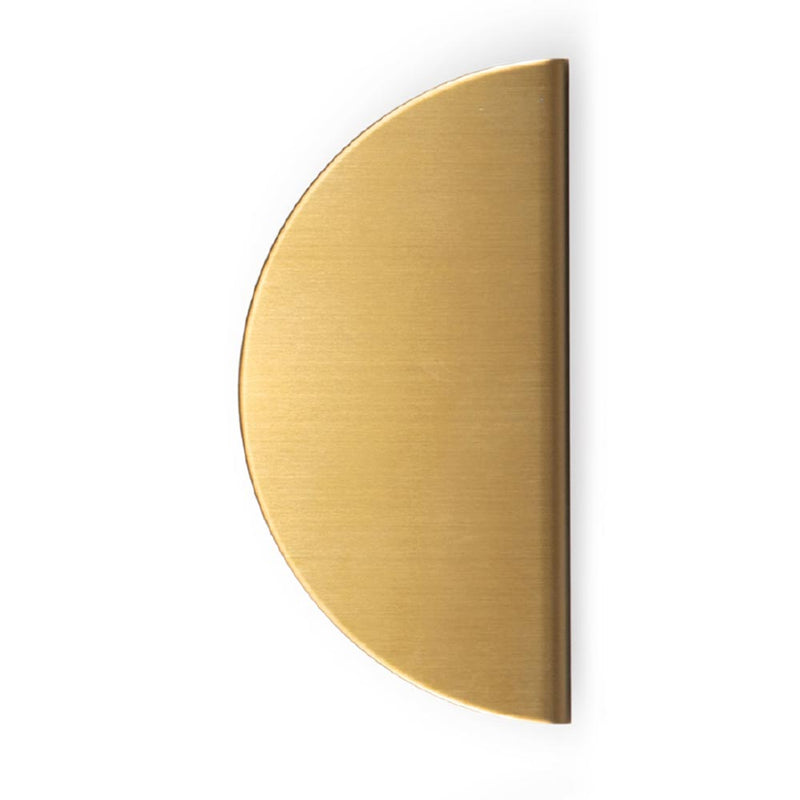 Momo Sola Half Round Lip Pull - 240mm - Brushed Brass