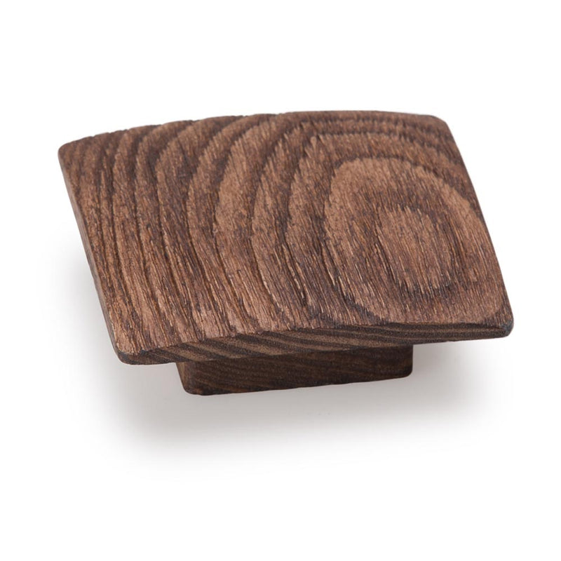 Momo Balto Square Timber Knob 60mm Oak Woodgrain