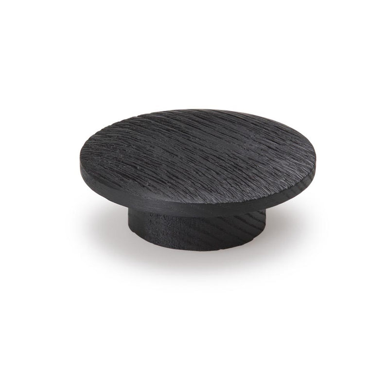 Momo Echo Round Timber Knob 60mm Black Woodgrain