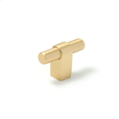 Momo Maida T Knob 52mm Brushed Satin Brass