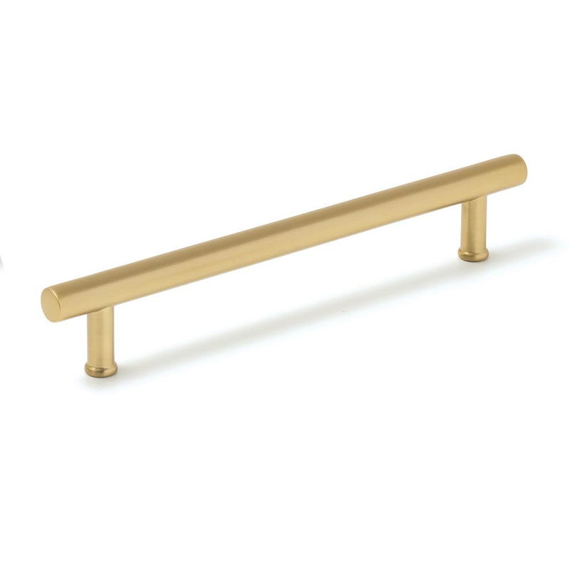 Momo Strano D Handle 160mm Brushed Satin Brass