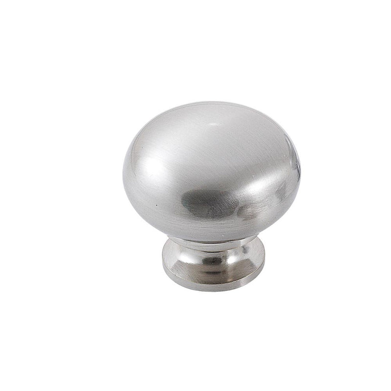 Momo Lugo Plain Knob 30mm Brushed Nickel