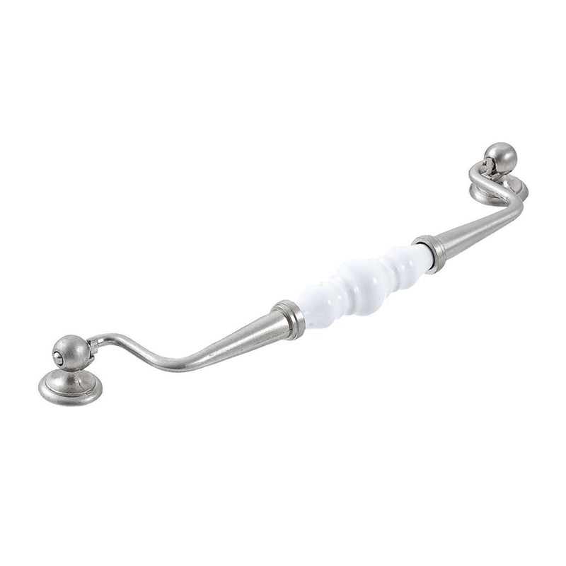 Momo Trianon Swivel Bail 224mm White & Brushed Nickel