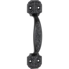 Pull Handle Ornate Matt Black