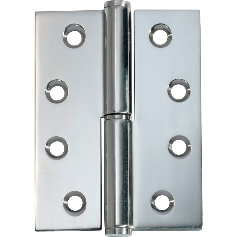 Hinge Lift Off Left Hand Chrome Plated H100xW75mm