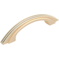 Cabinet Pull Handle Plastic Retro Ivory Chrome L130xW20xP29mm