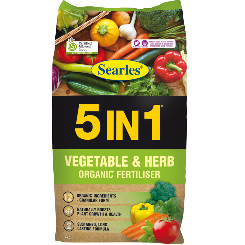 5IN1 Vegetable & Herb Fertiliser 4kg