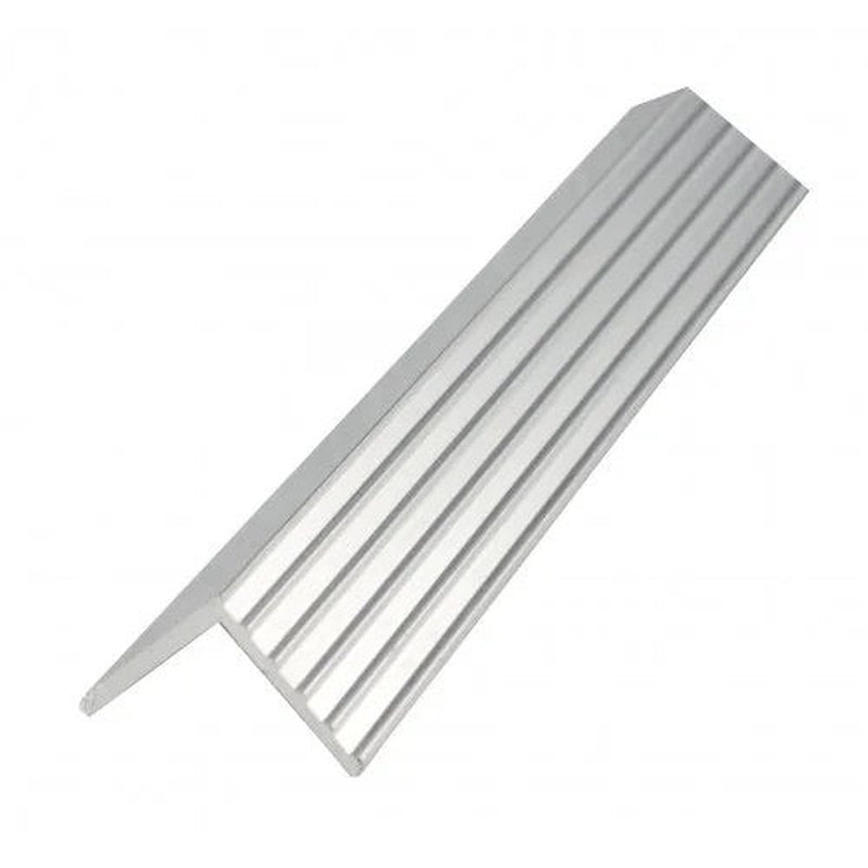 Angle Fluted Aluminium 25x25x1.57mm 2.4mtr