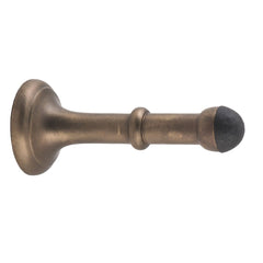 Door Stop Concealed Fix Large Antique Brass D43xP100mm