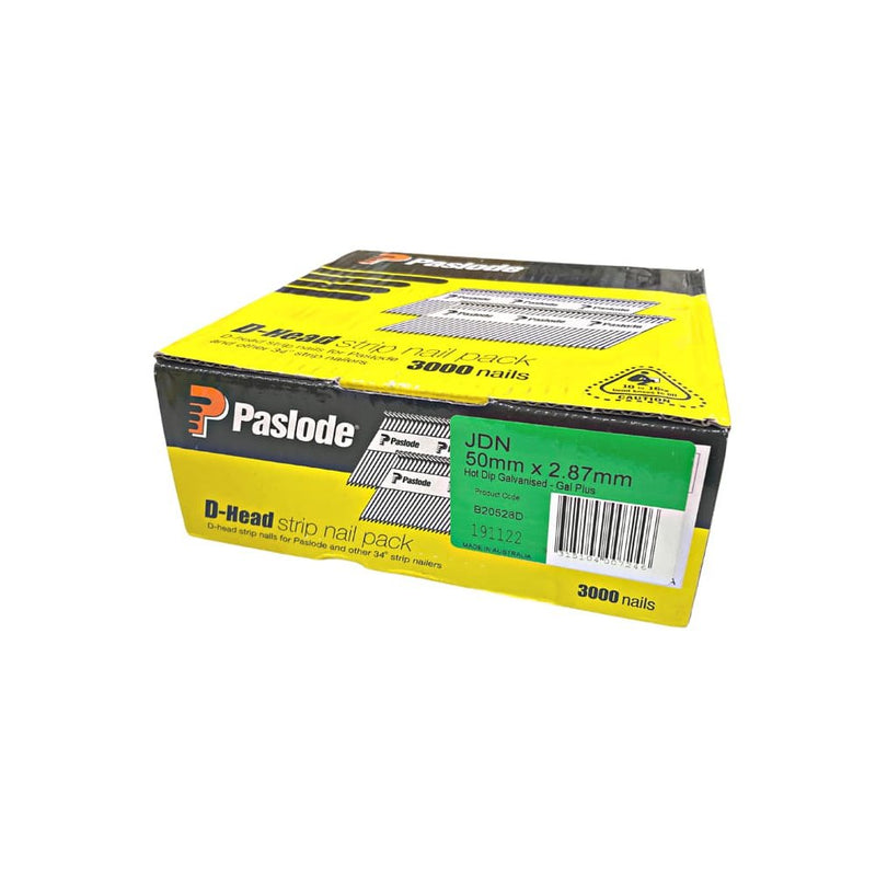 Paslode Nail Fuel Pack Straight Bright 90mm 3.1mm (2200 Nails + 2 Fuel  Cells)