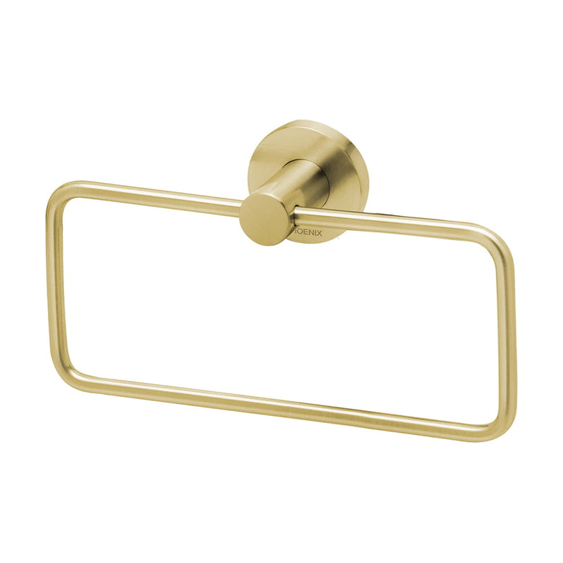 Hand Towel Holder Radii Brushed Gold