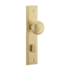 Door Knob Cambridge Stepped Privacy Brushed Brass