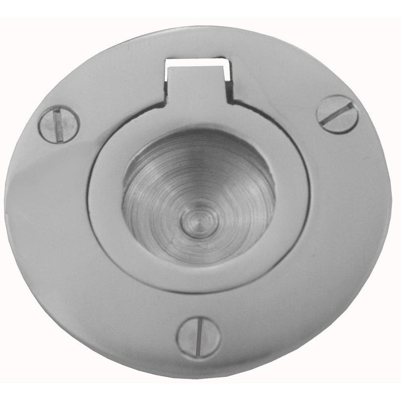 Flush Ring Pull Round 51mm Satin Chrome