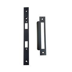 Jackson's Lock Plate Kit Plain Long Matt Black