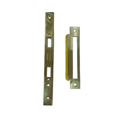 Jackson's Lock Plate Kit Plain Long Polished Brass