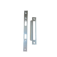 Jackson's Lock Plate Kit Plain Long Satin Chrome